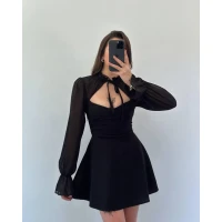 Нежное женское платье из шифона 0239 (24)