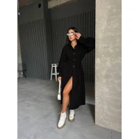 Stylish women's corduroy dress in various colors (large sizes 42-56 available) 086-2 (62)