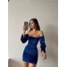 Women's velvet mini dress