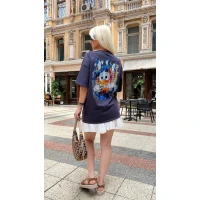 Женская футболка oversize "Donald Duck" ТУРЕЧЧИНА 95% хлопок 1006 (113)