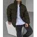 Men's stylish youth jacket in different colors, synthetic winterizer 250