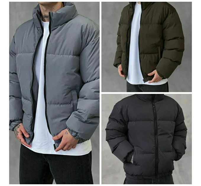 Men's stylish youth jacket in different colors, synthetic winterizer 250