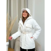 Зимняя женская куртка на силиконе 250 (Размеры 42-48) 0123-2 (98)