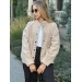An incredibly cool women's bomber jacket made of trendy soft fabric in basic autumn colors!