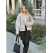 An incredibly cool women's bomber jacket made of trendy soft fabric in basic autumn colors!
