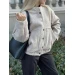 An incredibly cool women's bomber jacket made of trendy soft fabric in basic autumn colors!