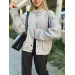 An incredibly cool women's bomber jacket made of trendy soft fabric in basic autumn colors!