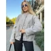 An incredibly cool women's bomber jacket made of trendy soft fabric in basic autumn colors!
